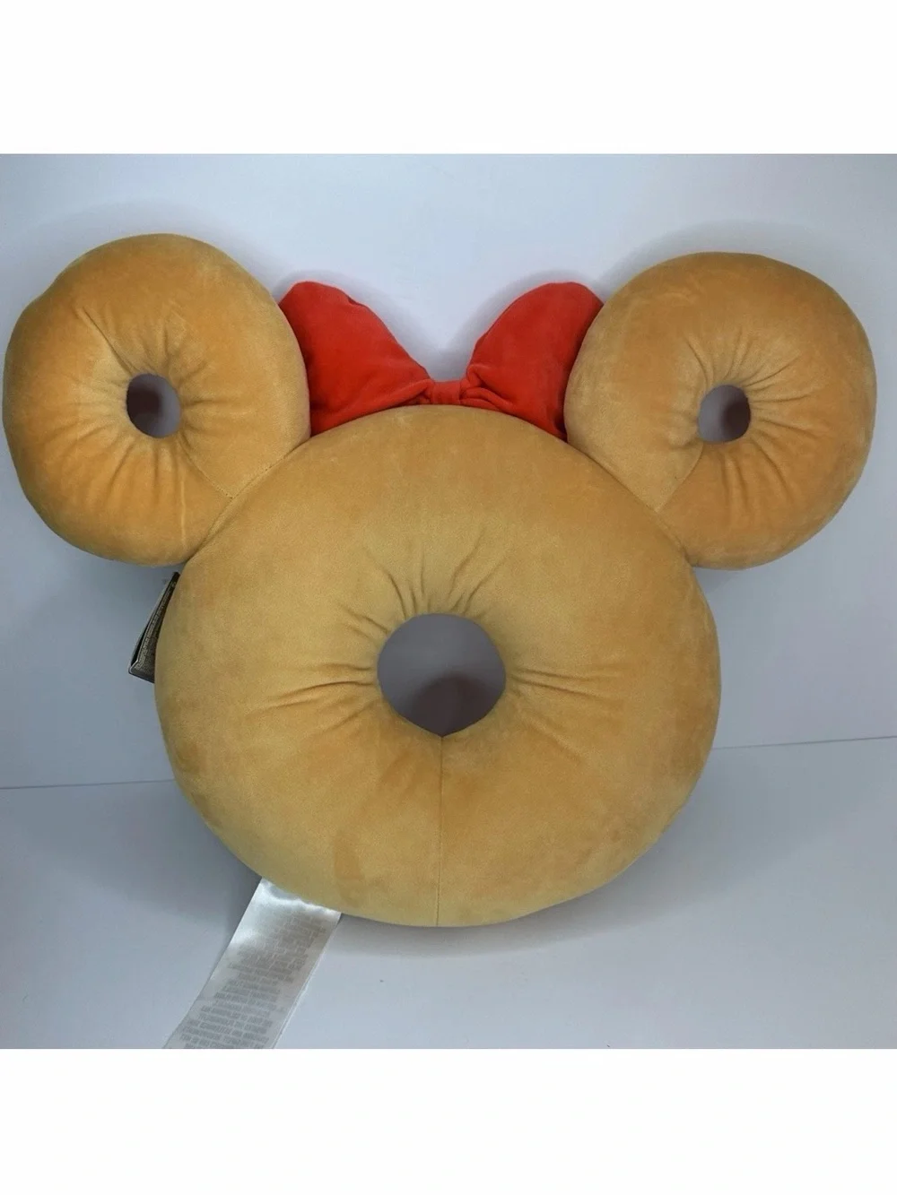 Disney Parks Minnie Mouse Large Sprinkle Pink Donut Pillow Plush Large 19” Wide